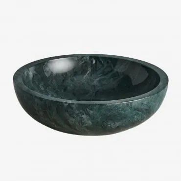 Ronde Wastafel Ø40 Cm Van Natuurlijk Steen Eskel Groen Marmer Udaipur - Sklum