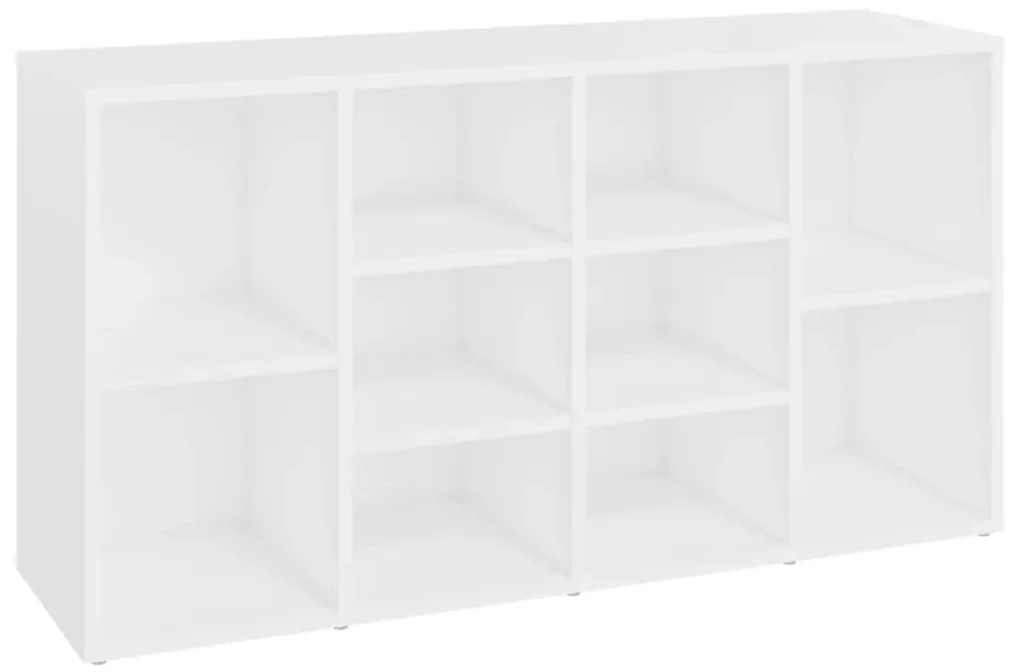 vidaXL Schoenenbank 103x30x54,5 cm bewerkt hout wit