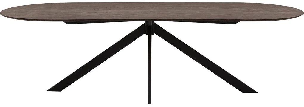 Goossens Excellent Eettafel Uniek, Semi rond 260 x 100 cm