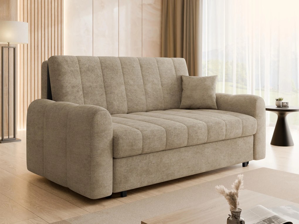 Slaapbank Columbus 265, Aanwezig, 85x188x98cm, 85 kg, Poten: Metaal, Hout: Grenen