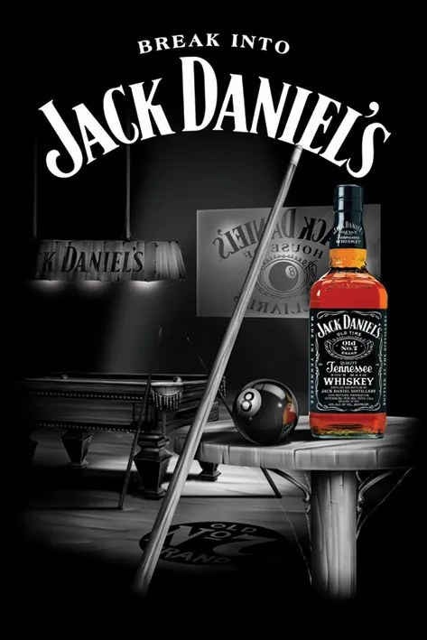 Poster Jack Daniel's - pool room