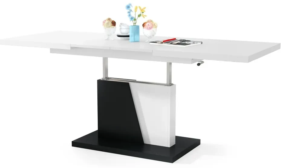 Mazzoni GRAND NOIR wit / zwart, salontafel