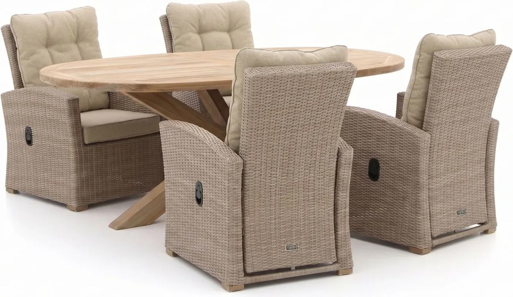 Diningset Intenso  | 4 personen | Tuinset teakhout | 5-delig | Kees Smit Tuinmeubelen
