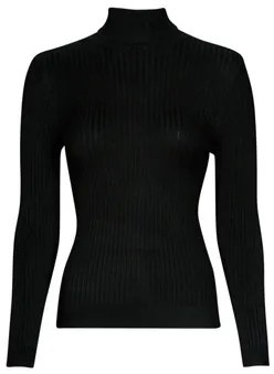 Trui Zwart Only  ONLKAROL L/S ROLLNECK PULLOVER KNT NOOS