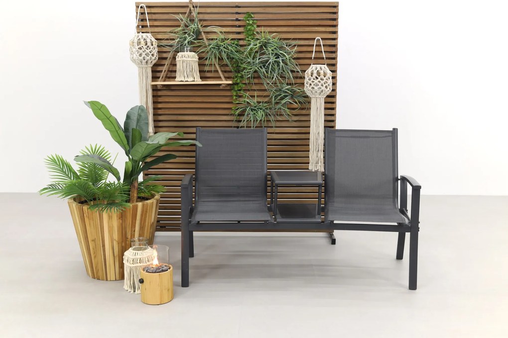 Tete-a-Tete aluminium tuinbank Felix - Antraciet