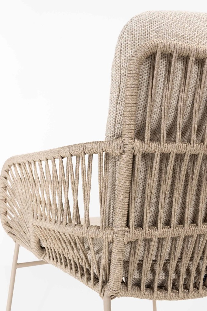 4 Seasons Outdoor Murcia tuinset latte met Minerva tafel met teak blad 220 cm * Sale * Tuinset   beige weerbestendig