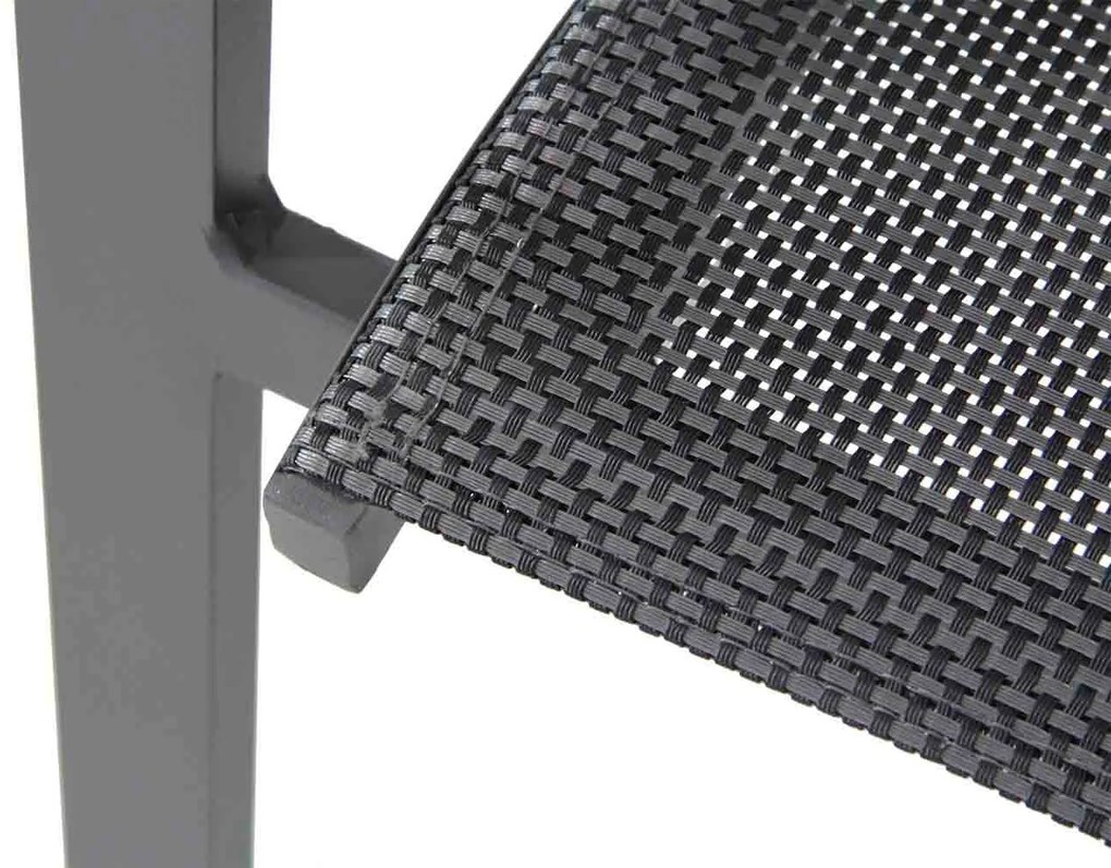 Tuinset 4 personen 90 cm Aluminium/textileen Grijs Presto Ricadi/Mondello
