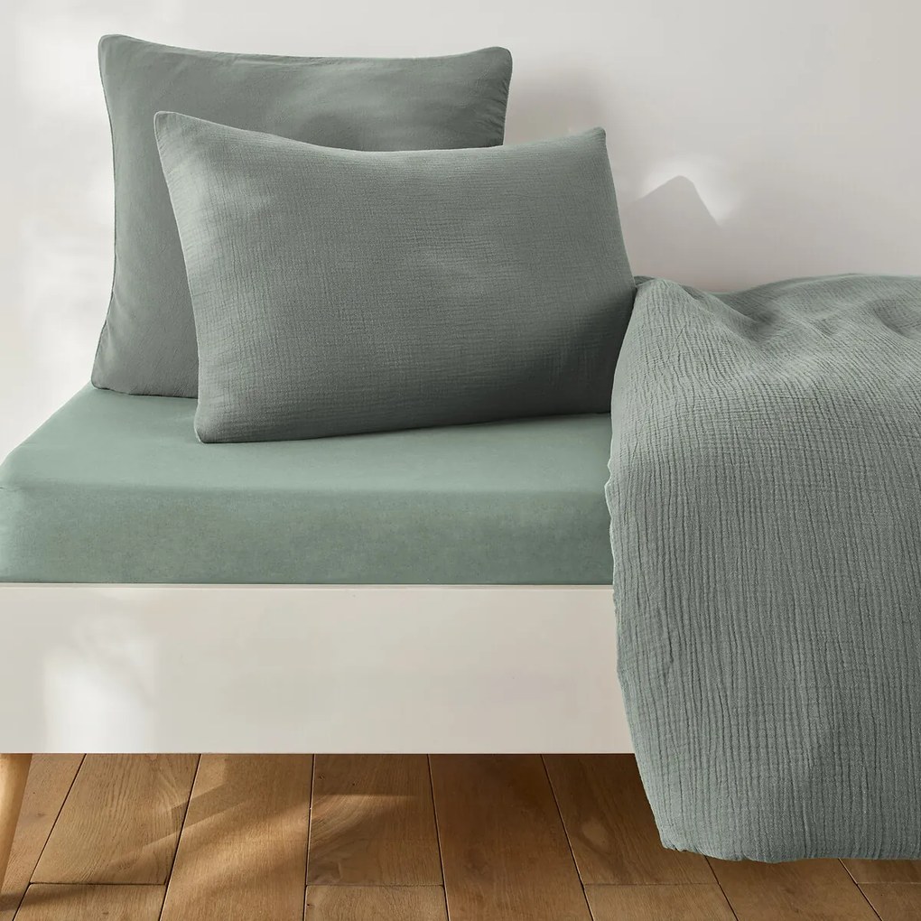 Hoeslaken voor kinderen, effen, gewassen katoen, omslag 30 cm, KUMCO