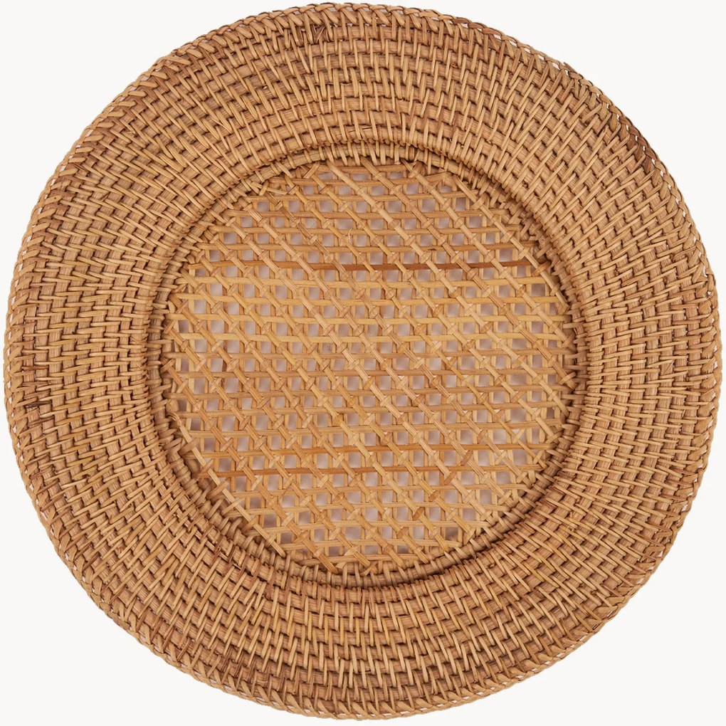 Handgemaakte placemat Classic van rotan