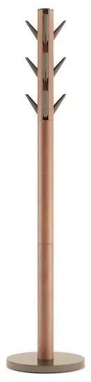 Umbra Flapper handdoekhouder 40x40x168cm Rubberhout Light walnoot/Warm Goud 320361-1227