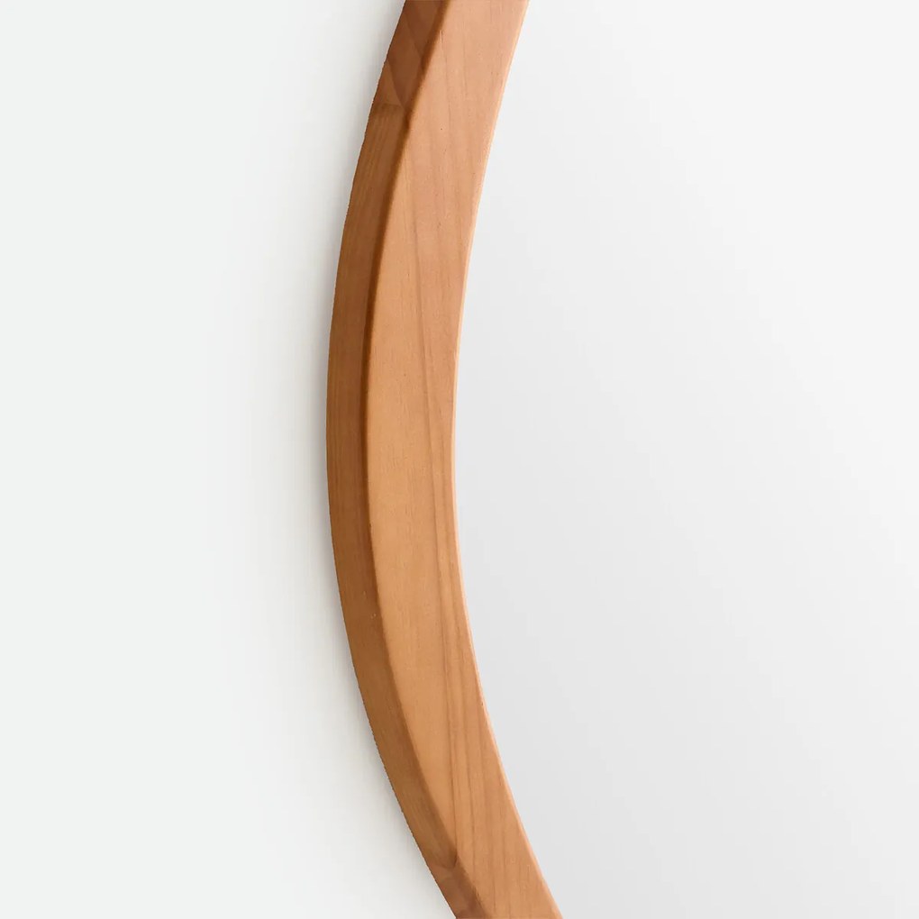 Grote wandspiegel, organische vorm, diameter 100 x hoogte 120 cm, ASTIA