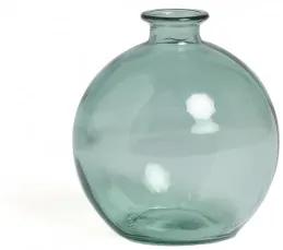 Vaas van gerecycled glas Kimma Groen – Aguamarijn - Sklum