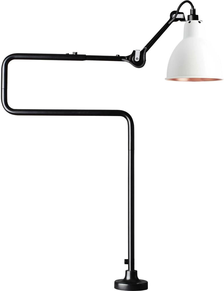 DCW éditions Lampe Gras N311 bureaulamp met schroefbevestiging wit/koper
