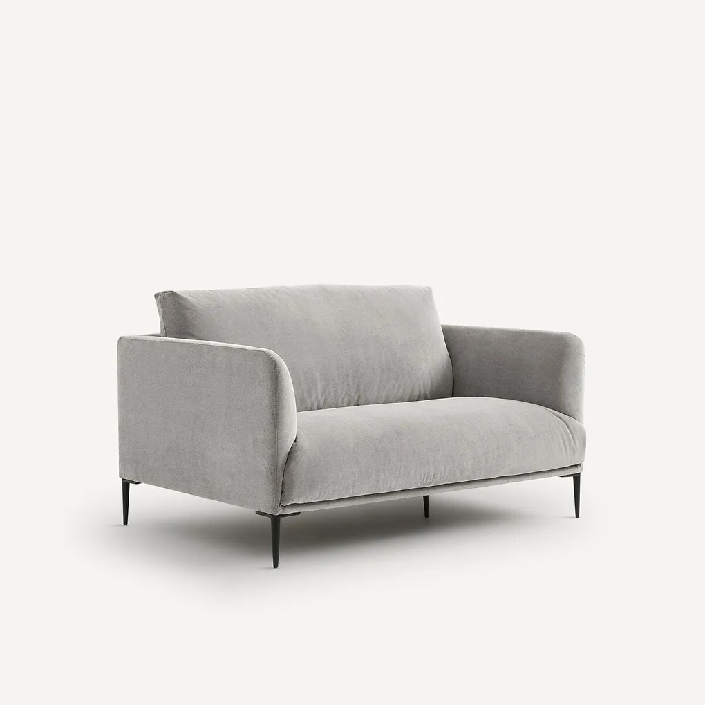 2-zitsbank in stonewashed fluweel Oscar, ontwerp Emmanuel Gallina