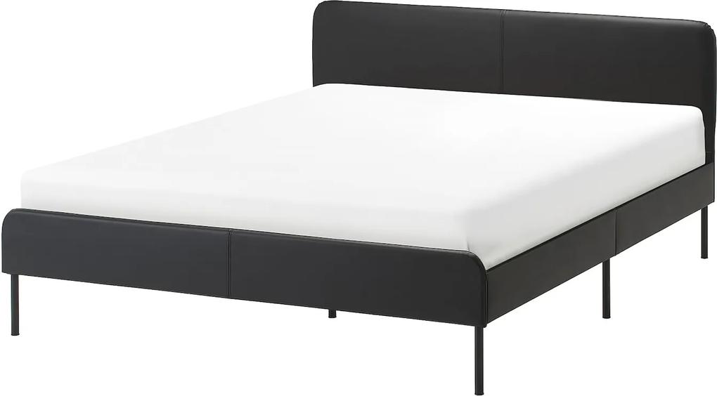 IKEA SLATTUM Gestoffeerd bed 160x200 cm Bomstad zwart Bomstad zwart - lKEA