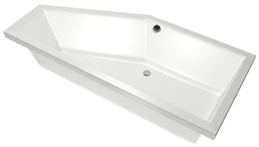 Xenz Society Hoekbad - 170x75x48 - afvoer Midden - Links - Compact - acryl - wit 6925-01