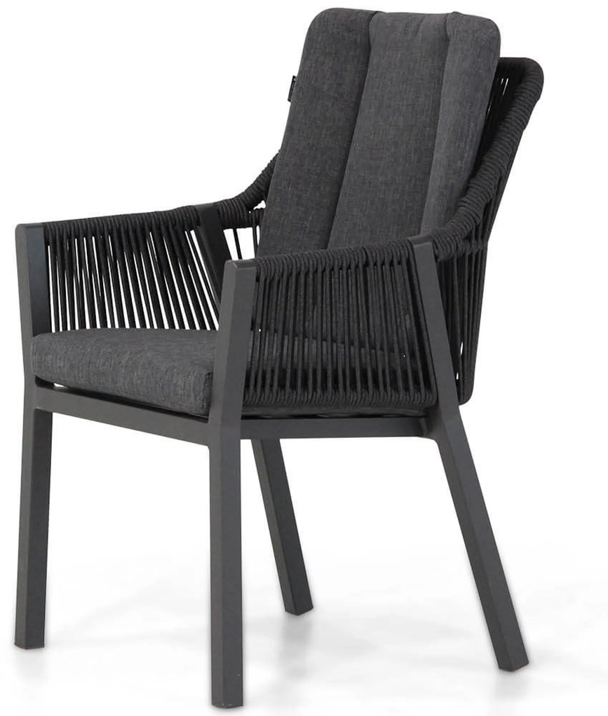 Tuinset 6 personen 217 cm Aluminium/Rope Grijs Lifestyle Garden Furniture Verona/Young