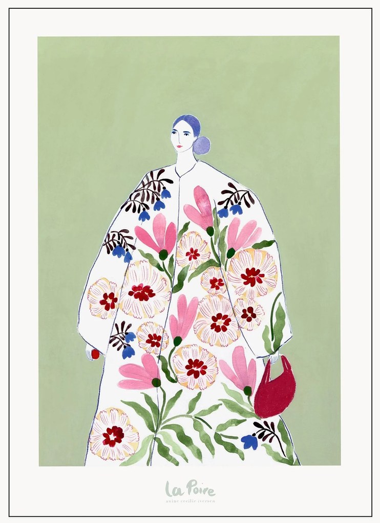 Ingelijste digitale print Festive Coat