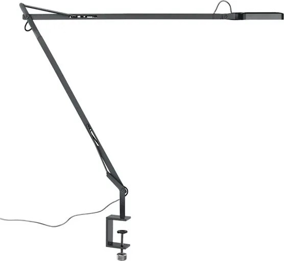 Flos Kelvin bureaulamp LED met klem antraciet