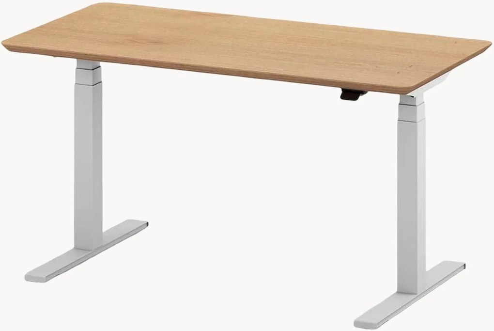 Handgemaakte zit-sta bureau Pro met houten blad & in hoogte verstelbaar