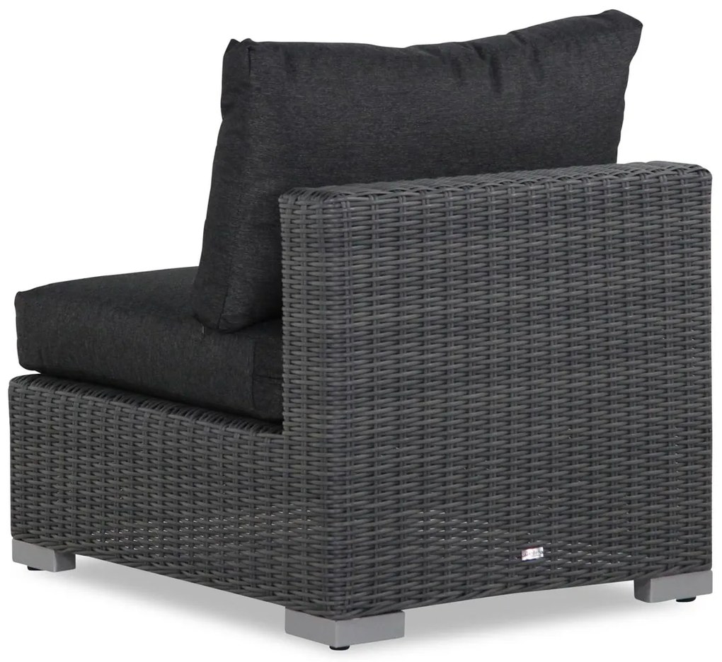 Hoek loungeset 5 personen Wicker Zwart  Garden Collections Toronto