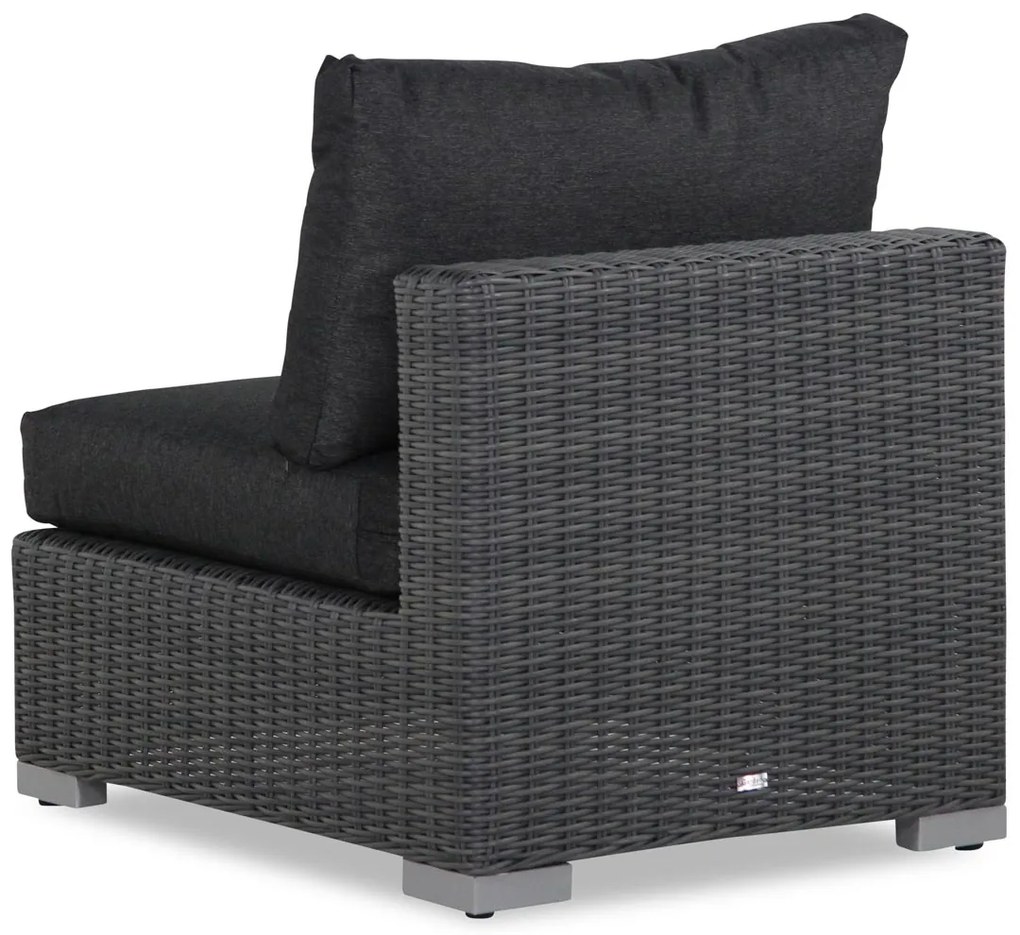 Hoek loungeset  Wicker Zwart 5 personen Garden Collections Toronto