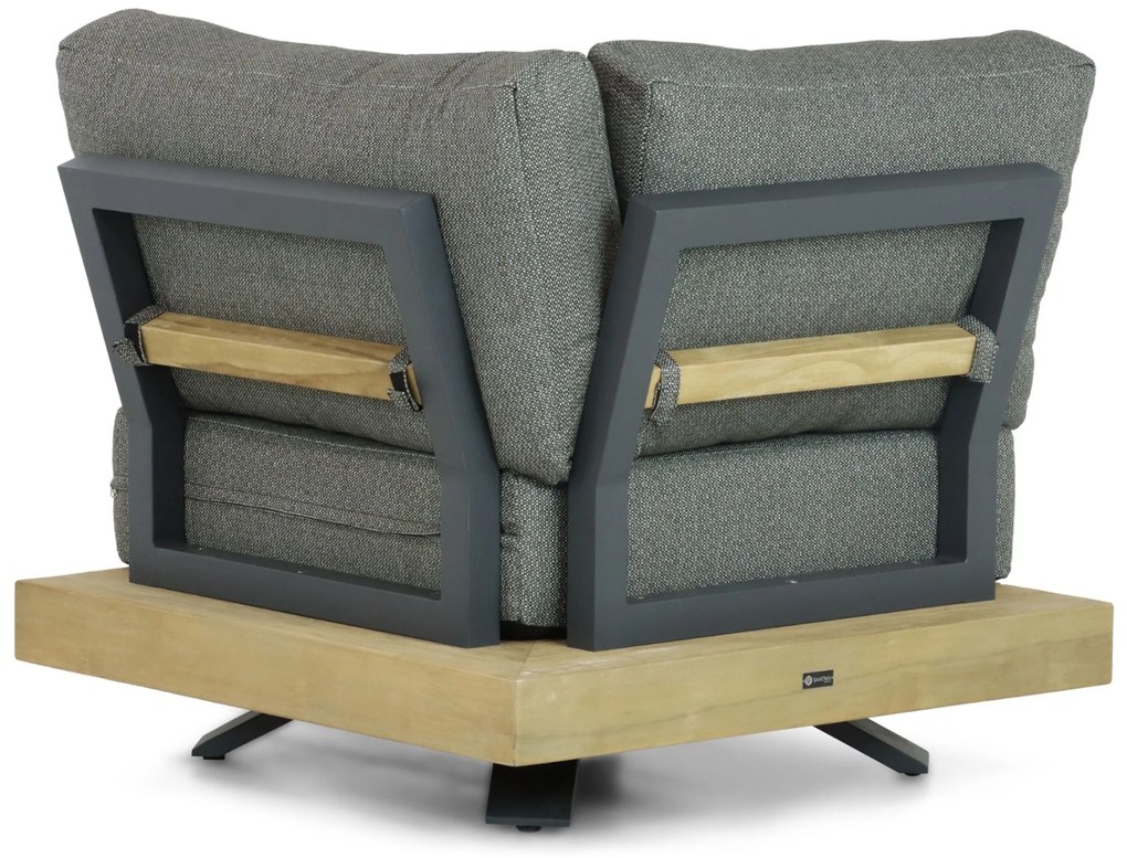 Hoek loungeset 5 personen Teak Old teak greywash Santika Furniture Santika