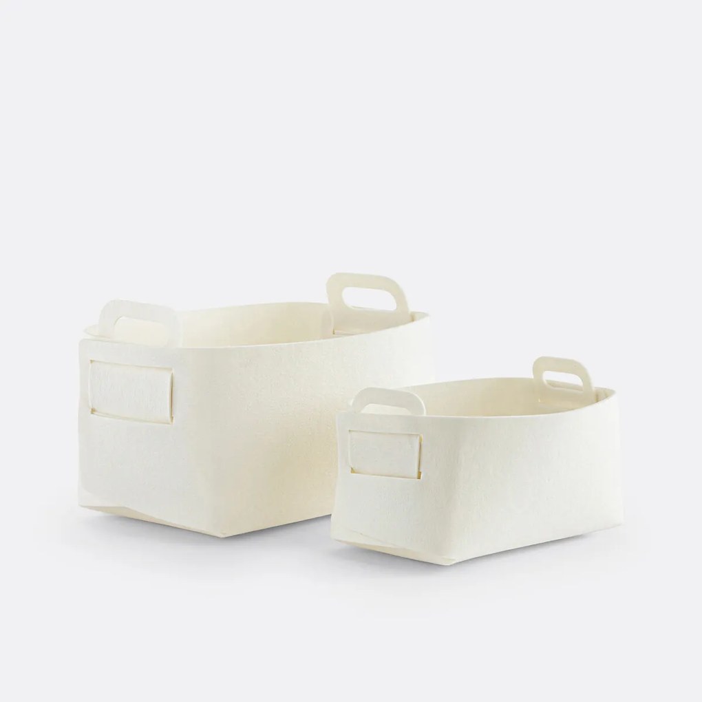 Set van 2 manden in vilt, Veltinis