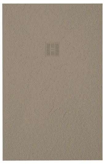 ZEZA Grade douchevloer - 160x100cm - antislip - antibacterieel - mineraalmarmer - rechthoek - mat cream (creme) 400000000000019510