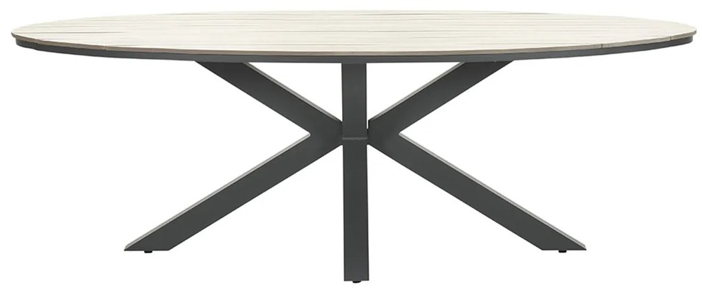 Garden Impressions Tulli tuintafel 280 x 140 cm ovaal - light teak Vironwood