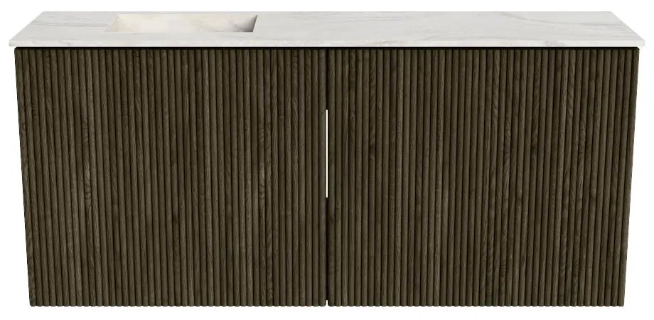 Mondiaz Joya DLux 90cm toiletmeubel shadow met wastafel faye links zonder kraangat ostra