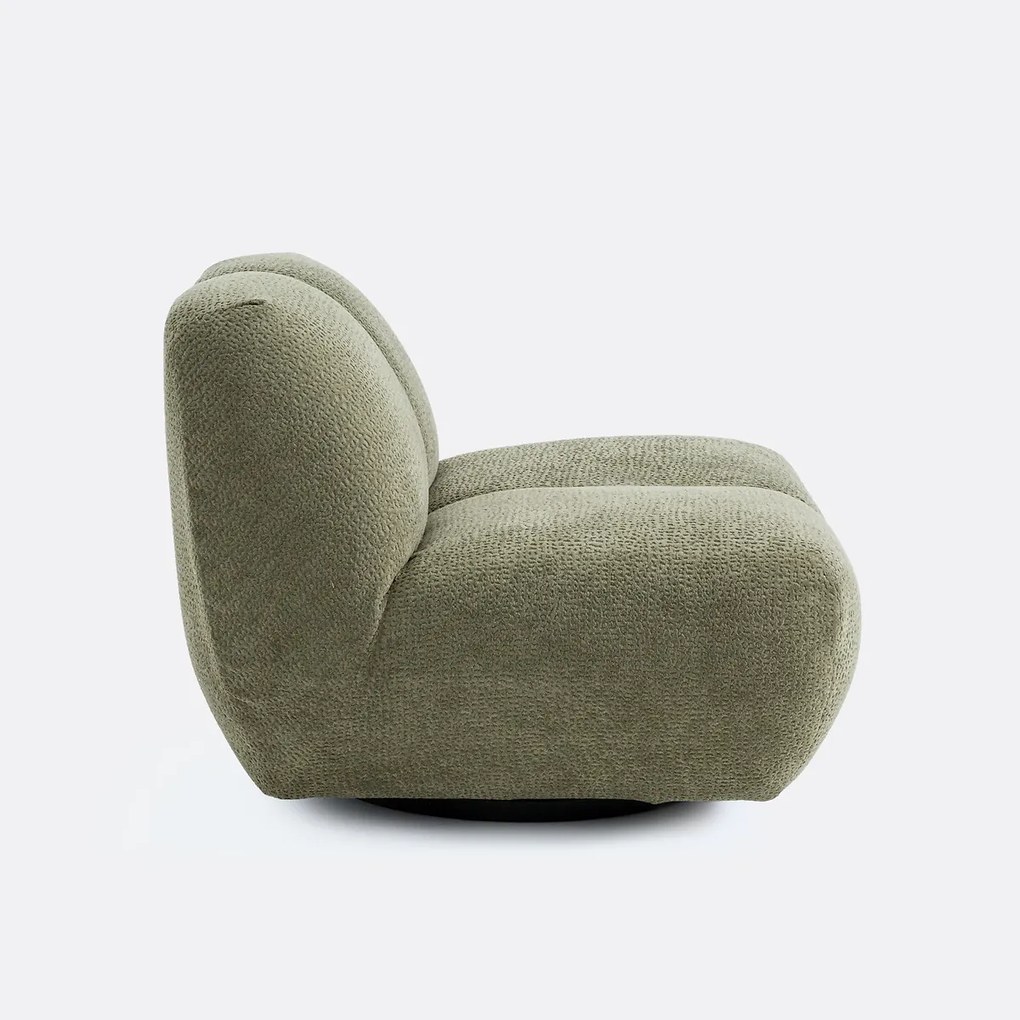 Draaifauteuil, reliëfstof, Nuria