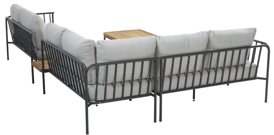 4 Seasons Outdoor Figaro 4-persoons loungebank Tuinbank antraciet weerbestendig