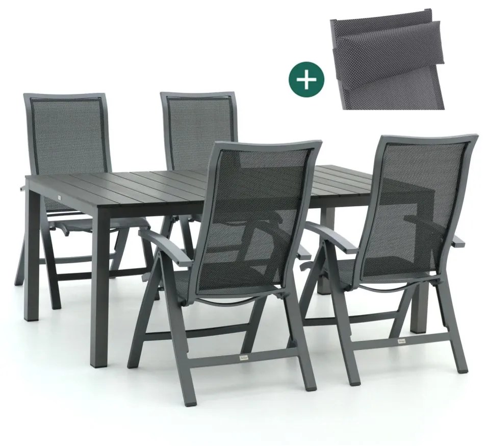 Bellagio Lugo/Fidenza 183cm dining tuinset 5-delig verstelbaar