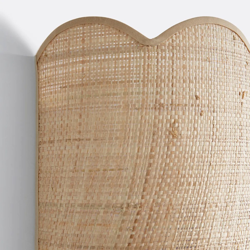Wandlamp in raffia, Dolkie