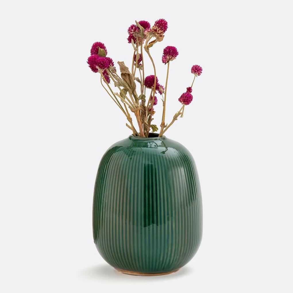 Vaas van keramiek, hoogte 16 cm, Estria