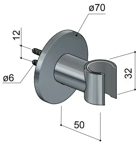 Hotbath Cobber Wandsteun Rosé Goud M514