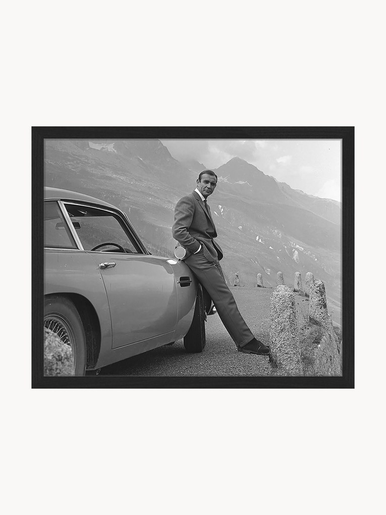 Ingelijste digitale print Sean Connery (James Bond)