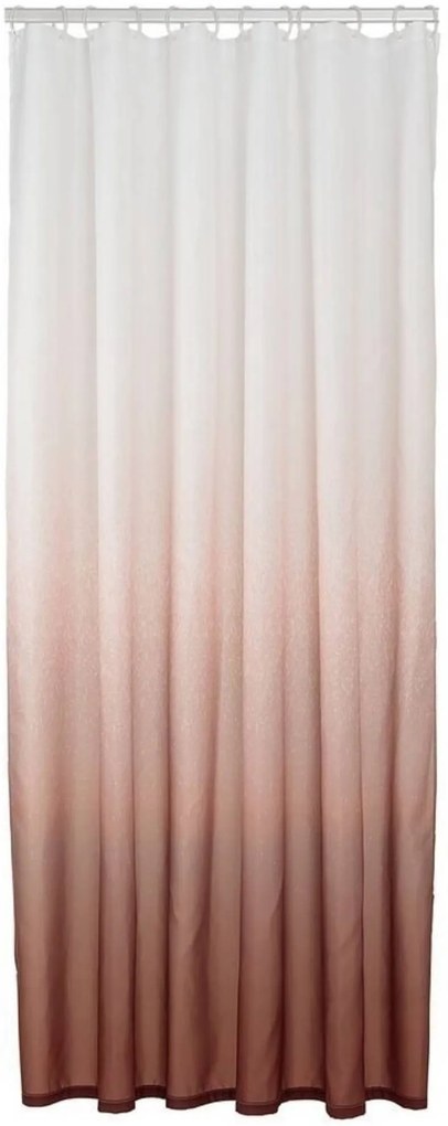 Sealskin Blend Douchegordijn 180x200 cm Donkerroze / Wit