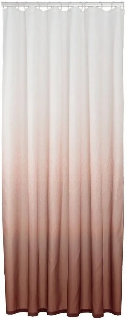 Sealskin Blend Douchegordijn 180x200 cm Donkerroze / Wit