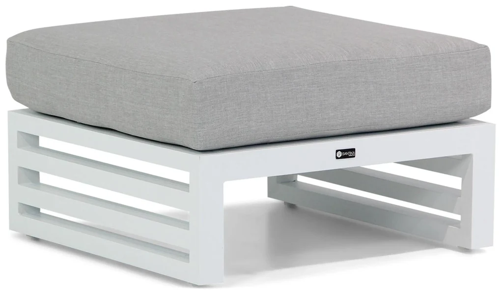 Hoek loungeset 5 personen Aluminium Wit Santika Furniture Santika Jaya