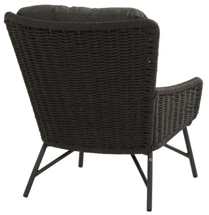 4 Seasons Outdoor Wing Living Chair SALE  Loungestoel    zwart weerbestendig