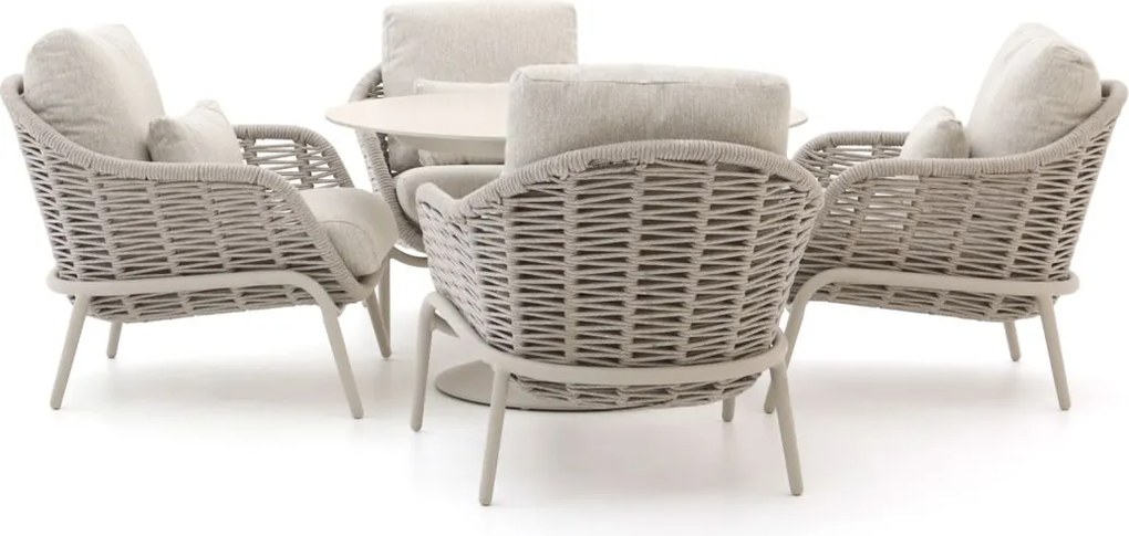 Diningset SUNS | 4 personen | Tuinset sintered stone | 5-delig | Kees Smit Tuinmeubelen