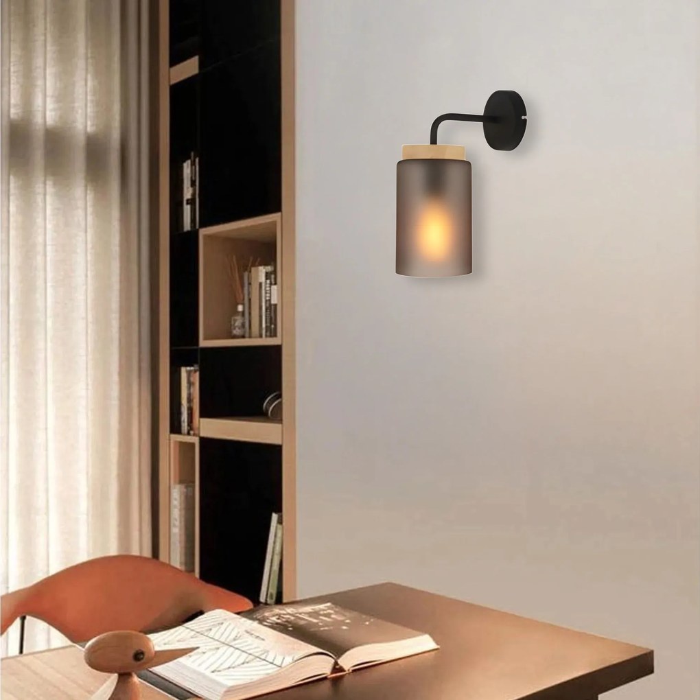 Wandlamp APP1814-1W Frosted Grey