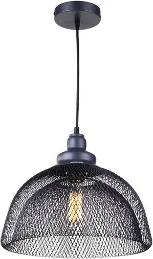 Gaaslamp Industrieel Design Hanglamp, E27 Fitting, ?35x30cm, Zwart