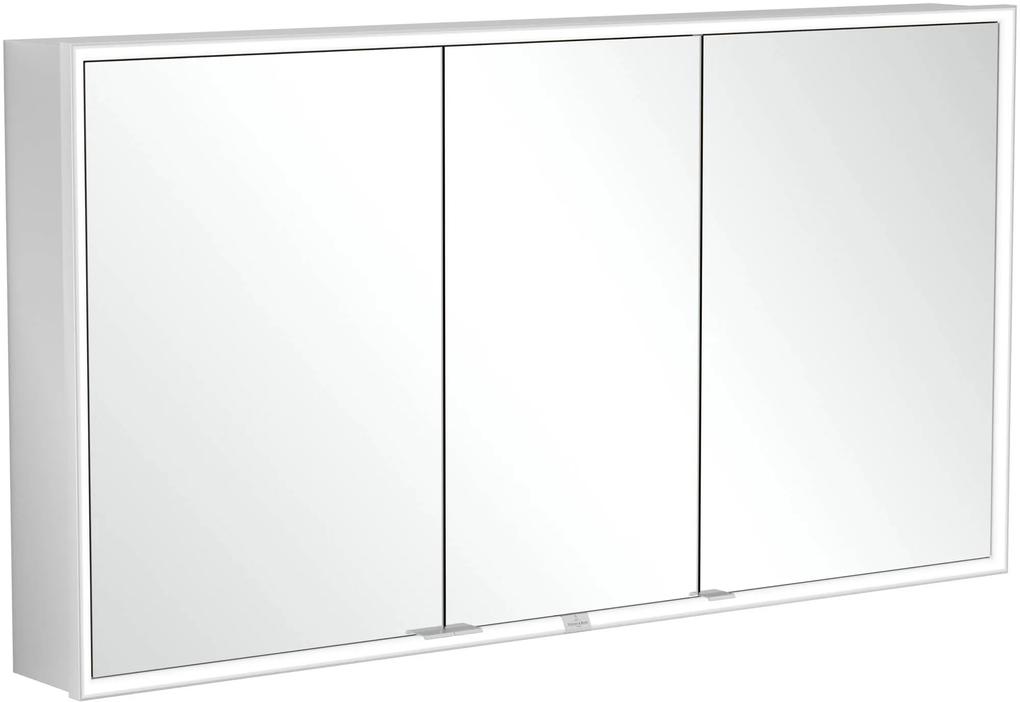 Villeroy & Boch My View Now Inbouw-spiegelkast 140x16,8x75 cm Aluminium