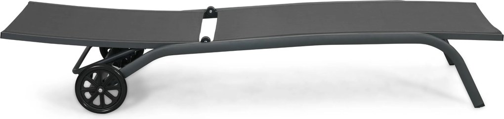 Domani Furniture Bellorio Ligbed Verstelbaar Aluminium Grijs