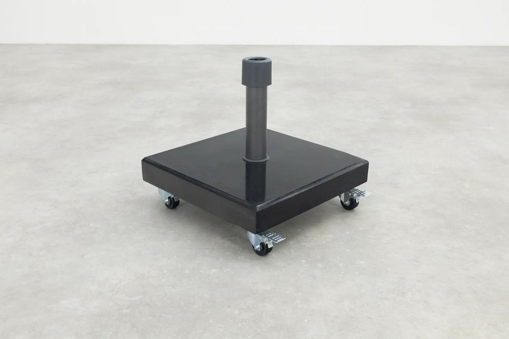 Platinum verrijdbare parasolvoet Rome 40 kg - Black Polished