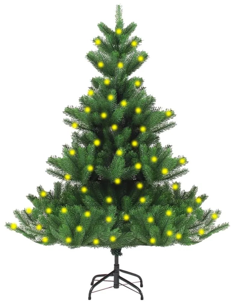 vidaXL Kunstkerstboom Nordmann met LED's 180 cm groen