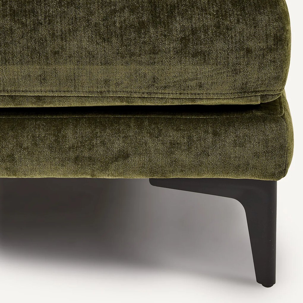 Voetensteun met dienblad, fluweelmix, MODERNISTE, ontwerp Emmanuel Gallina